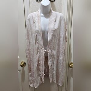 Victoria's Secret Light Pink Patterned Cover-Up Viscose One Size Fits All EUC